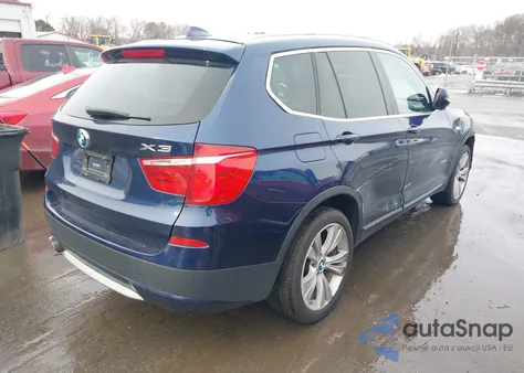 2013 BMW X3 xDrive35I z USA, uszkodzony, nr VIN 5UXWX7C52DL981697
